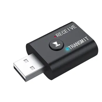 Bluetooth 5.0 Garso Siųstuvas, Imtuvo Mini 3.5 mm AUX USB Muzikos Stereo Bluetooth Dongle Belaidžio ryšio Adapteris, Skirtas TV PC, Ausines