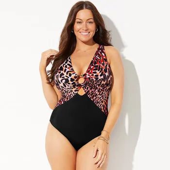 CHAMSGEND Bikini 2020 Seksualių Moterų maudymosi kostiumėlį Bikini Plius Dydis Leopardas Spausdinti Bikini maudymosi kostiumėlį Paplūdimio maudymosi kostiumėlis Moterims