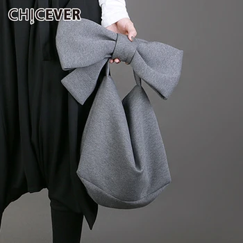 CHICEVER korėjos kietas kratinys bowknot Moterų maišas Negabaritinių Prarasti didelis Drabužių priedai Moterų krepšiai 2020 Mados Nauja