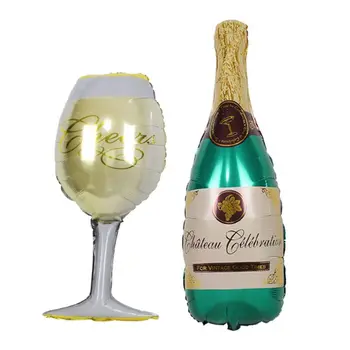 Dekoracijos Gimtadieniu, Balionai , Milžinišką Šampano Stiklo Folija Balionai