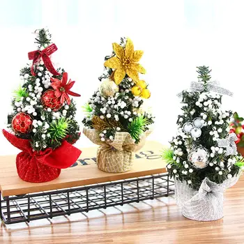 Dirbtinis Stalo Mini Kalėdų Eglutės Papuošalus Miniatiūrinių Medžių Festivalis Namų Puošybai