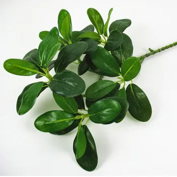 Dirbtinis Treeleaf Modeliavimas Žalieji Augalai Namų Dekoro Kraštovaizdžio Filialai PVC 5 Galvutės viduje Gyvas Gamtos Fake Lapai
