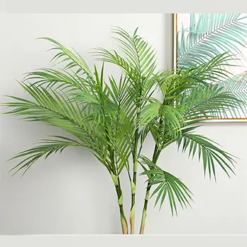 Dirbtinių Palmių šakas laukinių dirbtiniais lapai palmių lapų, augalų, namų kambarį vestuvių dekoravimas džiunglių šaliai dekoro