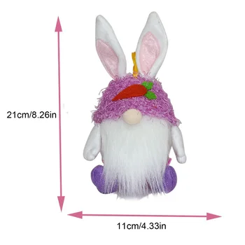 Easter Bunny Gnome Sausainių Ir Saldainių Talpykla Jar Triušis Švedijos Pliušinis Lėlės, Papuošalai Kabinti Kalėdų Medžio Dekoro