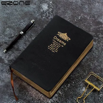 EZONE Retro Super Tirštėti Golden Rim Tuščias Sąsiuvinis Svajonė Notepad didelio tapyba rašyti Dienoraštį, Raštinės reikmenys Leidinys Dovana