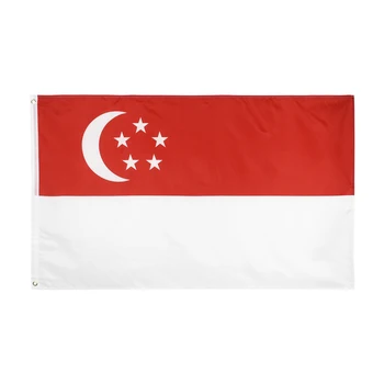 Flaglink 3x5fts 90*150cm SAP sg Singapūras vėliava