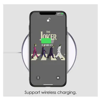 Joker sklandžiai plakatas coque stiklo korpuso dangtelį telefono dėklas minkštas silikoninis 