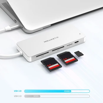 KARŠTO LENTION USB HUB su Multi USB 3.0 HDMI Adapteris Dock for Pro 13.3 USB-C C Tipo 3.1 Splitter 11 Port USB