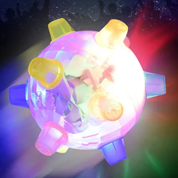 Karšto Pardavimo Juokinga Mirksi Šoktelėti Kamuolys LED Šviesos Šokių Muzikos Ball Žaislas Dovana Berniukams, Mergaitėms 775