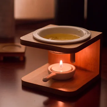 Keramikos Aromato Aliejus Žvakių Laikiklis Medinių Namų Žvakė Lempos Laikiklis Aromaterapija Degiklis Namų Puošybai
