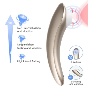 Klitorio Spenelių Stimuliatorius Sekso Žaislai, 10 Siurbimo Galingas Režimai Oro Slėgio Bangos Technologija Atspari Vandeniui, Moterims, Poroms