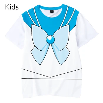 Kūrybos Sailor Moon marškinėliai vaikų anime 3D marškinėliai berniukui, mergina mados 3D Tees patogus vaikams laisvalaikio karšto pardavimo, T-marškinėliai, Topai