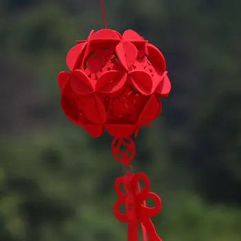 Mados 3D Tuščiaviduriai-iš neaustinių Raudonųjų Žibintų Kabo Dekoro Ornamentą už Kinijos Naujųjų Metų Pavasario Šventė Home Office