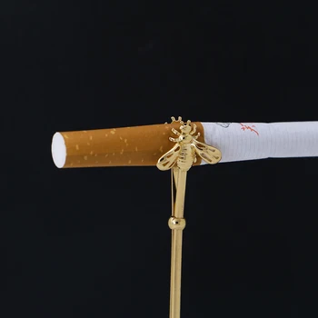 Mados Bičių Cigaretės Laikiklis Praktiškas Nešiojamas Metalo Cigaretės Laikiklis Apkaba, Matinis Piršto Žiedai Vyrams, Moterims, Dovana, Papuošalai
