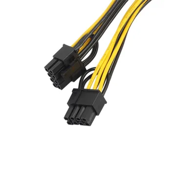 Maitinimo ilgiklis 2xPCI-E 6-pin, 2x 6+2-pin (6-pin/8-pin) Maitinimo Splitter Cable PCIE PCI Express Aug9 Lašas Laivybos