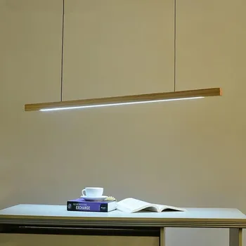 Mediniai 220V LED Sieniniai šviestuvai, Valgomasis, Medienos Biuro priedai veltiniams, vilna Lempa Šiaurės Kabo Šviesa Virtuvėje Apšvietimas Šviestuvai