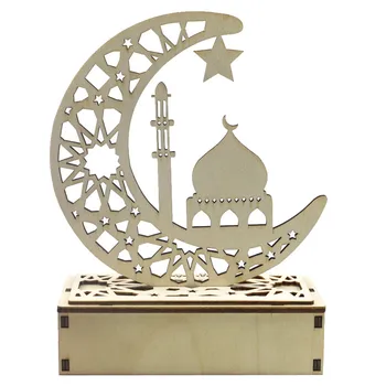 Mediniai Ramadanas Eid Mubarakas Papuošalai Namų Mėnulis LED Žvakės Šviesos, Home Office Aukštos Kokybės Praktinio Subtilus Decors