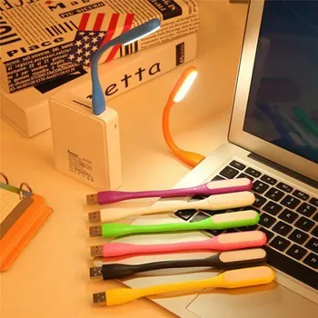 Mini USB Led Stalo Lempa Lankstus Šviesos Svarstymą, Šviesus Power Bank PC Nešiojamas 