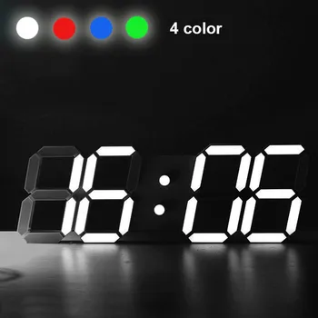 Modernus Skaitmeninis LED Stalas Stalas Naktį Sieninis Laikrodis Žadintuvas Žiūrėti 24 arba 12 Valandų Rodymo Namų Dekoro Akrilo laikrodžiai 2018 lašas laivybos