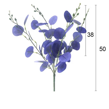 Multi-spalvos Pasirinktinai, Modeliavimo Eukalipto Lapų Dirbtinės Gėlės Padirbtų Augalų Kalėdų Namuose Vestuvių Dekoravimas JH158