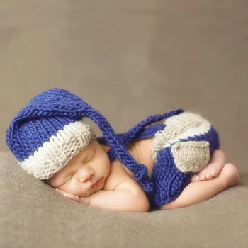 Naujagimio Fotografijos Rekvizitai Priedai Kūdikių Megzti Skrybėlę+Petnešos Nustatyti Kūdikio Nuotrauka Rekvizitai Nėrimo Kūdikių Fotografija Drabužiai