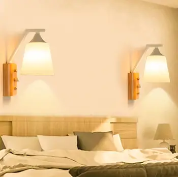 Naują Šiaurės miegamojo lovos sienos lempos led kūrybos paprasta viešbutis sienos lempos kambarį koridoriaus sienos perėjimu lempos