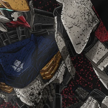 Nuostabus Gundam Barbatos Raudonoji t T shirt Marškiniai vyro 4XL Juoda Tees Marškinėliai