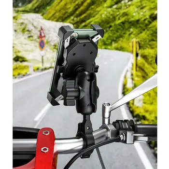 Padidėjęs Versija Vandeniui 12V Motociklo QC3.0 USB Greitas Įkroviklis Mount Turėtojas Stovėti mobilusis telefonas, Mobilusis Telefonas GPS