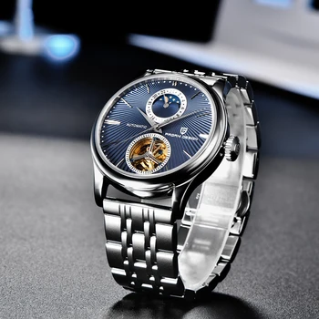 PAGANI DIZAINO vyrai laikrodžiai prekės prabanga Tourbillon Mechaninis laikrodis vyrams, verslo automatinis laikrodis vyrams 100M Vandeniui laikrodis
