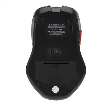 Pelės padas HXSJ Nešiojamų 2400DPI Bluetooth 3.0 Bevielio ryšio Optinės Žaidimų Pelės Pelėms KOMPIUTERIS/ Nešiojamas kilimėlis, Belaidės Pelės