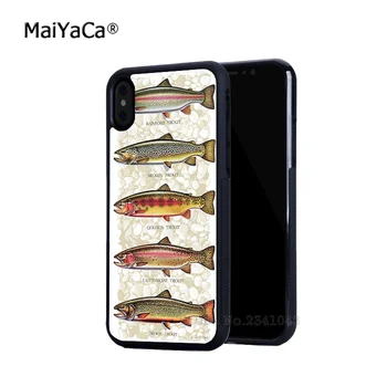 Penkių upėtakis skydelis tapybos žuvų minkštas pusėje mobilųjį telefoną 