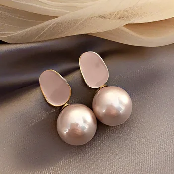 Perdėtas Geometrijos Negabaritinių Imituojamas-perlas Pakabukas Auskarai Įvairių Spalvų Premium Tekstūros Dirbtinių Perlų Gorgeou Eardrop