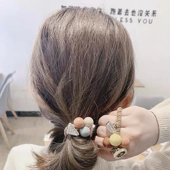 Plaukų Aksesuarai Moterims plaukai surišti į uodegą Turėtojas Saldus Scrunchie Lankelis Hairband Gumos Juostos Plaukų Aksesuarai 2020 Naujas Fashon