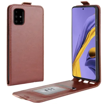 Prabanga PU Odos Padengti Samsung Galaxy A51 A71 A81 A91 Galaxy A60 A70 Apsaugos Flip Case 