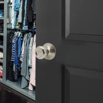 Probrico Sukimosi durų rankena skirta Vidaus durys išjungti priekio atgal medinių durų rankenėlės fiksatorius keyless skalbimo kambario durų užraktas aparatūra