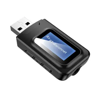 RT11 2-in-1 USB Bluetooth V5.0 Siųstuvas, Imtuvas, Belaidis Siųstuvas-RCA 3.5 mm AUX Audio Adapteris Su Ekrano