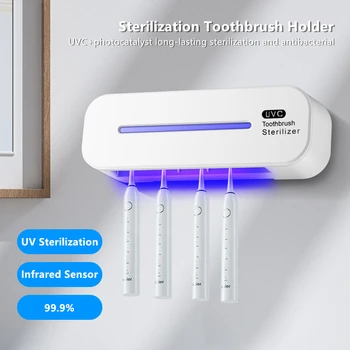 Sterilizer UV dantų šepetėlį Turėtojas tvirtinimo prie Sienos USB Sterilizacija Stovo
