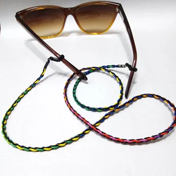 Sunglass pintas akinių virvelę stygos, sumaišytas su vašku medvilnės virvės ir PU odos virvelės