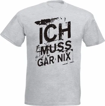 Trumpomis Rankovėmis vyriški Geriausias T-Shirt Ich Muss Gar Nix Funshirt Įdomus T-Shirt Geschenk Lustig Polizei Marškinėliai, Palaidinukė