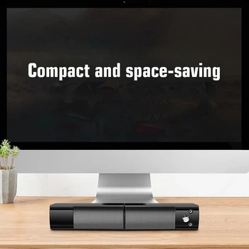 V-117 USB Stalinio Kompiuterio Garsiakalbio-Stereo Garso Namų žemų dažnių garsiakalbis Mini Garsiakalbį su 3.5 mm Audio Kištukas DVD, TV, PC, Nešiojamas