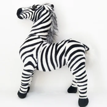 Vaikai Pliušinis Žaislas didelis dydis juostelės zebra arklių Kūdikių Vaikai Įdaryti Žaislas, Kalėdų, Gimtadienio dovana Modeliavimas zebra