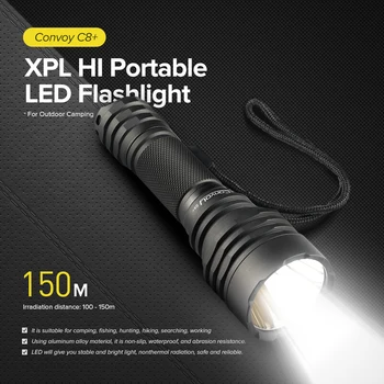 Vilkstinė Portable LED Žibintuvėlis, Lauko Kempingas Saugos Zoomable IPX - 8 atsparumas Vandeniui Žibintuvėlis Šviesos, Ryškus Žibintuvėlis Žygiai