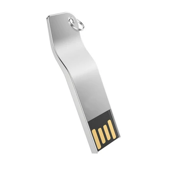 (Virš 10vnt Nemokama Logo) Pendrive USB 2.0 Metalo USB Flash Drive 64GB 32gb 16gb 8gb 4gb USB Atmintuką arba Individualų Blykstė Bellek