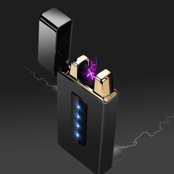 Vėjo USB Žiebtuvėlis Flameless Elektroninių Įkrovimo Lengvesni Asmenybės Įkrovimo Cigarečių Žiebtuvėlių, USB Įkrovimo Lengvesni
