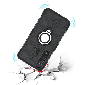 Šarvai Magnetinis Žiedas telefoną atveju LG Stylus Stylo 5 3 K8 K9 K10 K40 K50 K12 Q7 Q60 Pro Plus 2018 Stovo Laikiklį Atgal Padengti Atveju